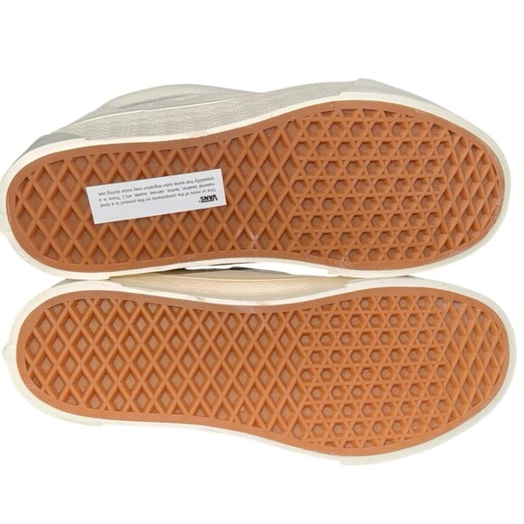 Vans  Knu Skool Womens Size 8.5 Skater Shoe Sneakers White Suede Ultracush New - Picture 7 of 8